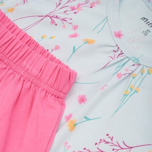 Pyjama court imprimé fleuri