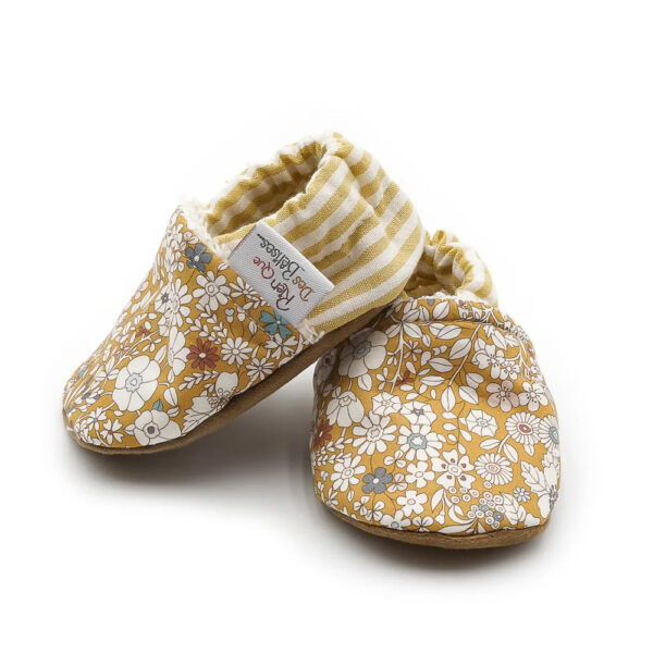 Chaussons Liberty moutarde