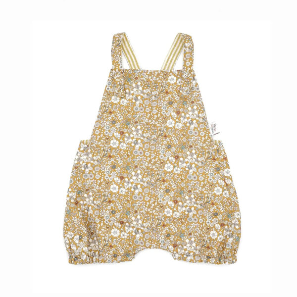 Barboteuse Liberty moutarde