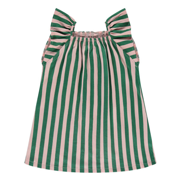 Robe rayée blush