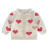 Cardigan bébé à coeurs