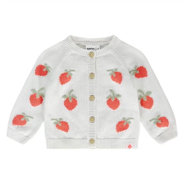 Cardigan bébé fraises