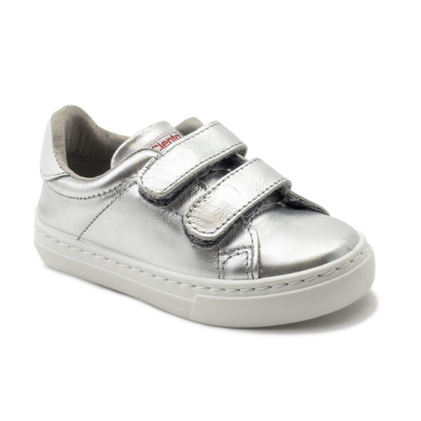 Silver velcro sneakers