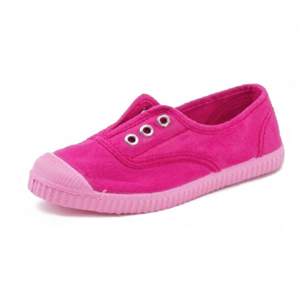 Fucshia canvas sneakers