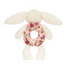 Blossom Cream Bunny Berry Ring Rattle – Image 3