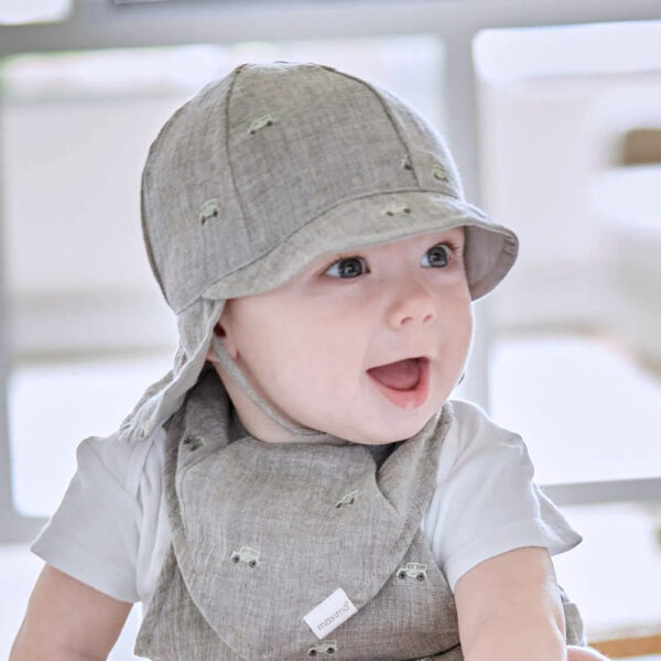Chapeau bébé en lange auto