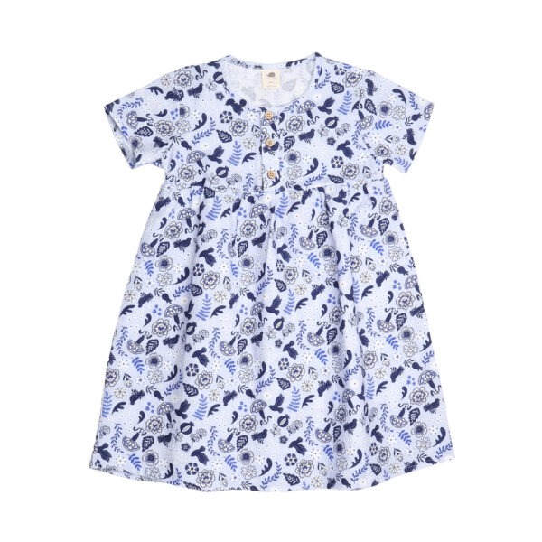 Robe Blue Birds and Flowers