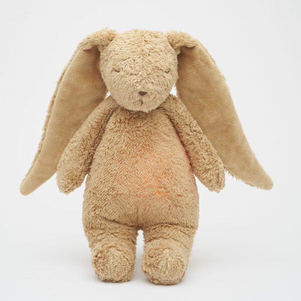 Lapin Moonie avec son et lumière bio capuccino