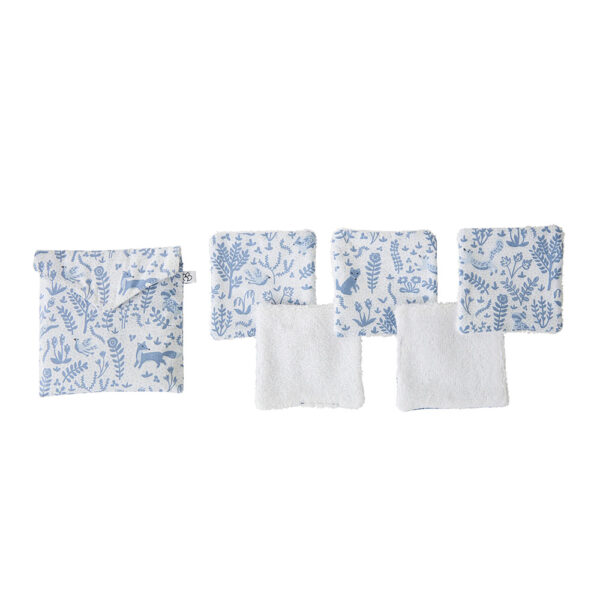 Lingettes + pochette forêt / pierre bleue