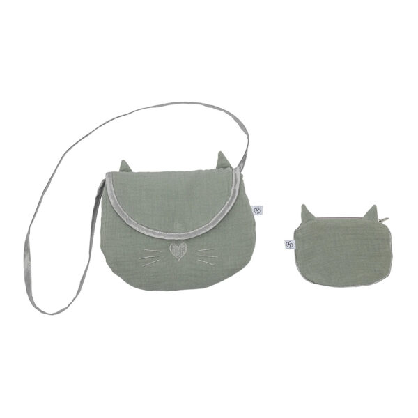 Sac + porte-monnaie Vert de gris