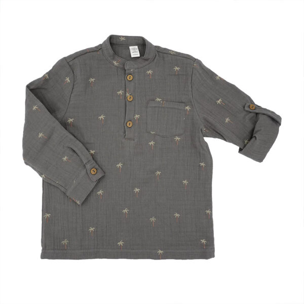 Chemise imprimée palmiers