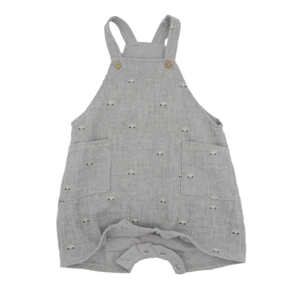 Salopette bébé brodée voitures