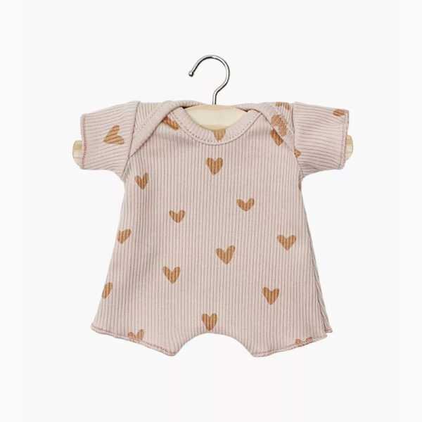 Babies - Body shorty en maille petits coeurs roses
