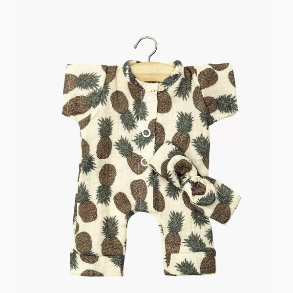 Babies - Combinaison Lili et son headband en gaze Ananas