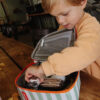 Hello Hossy Green Stripes Lunch Bag - Image 2