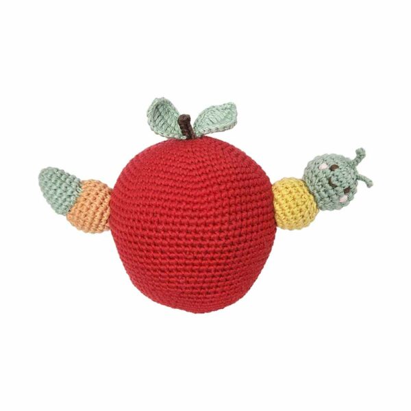 Apple Rattle Hook & Caterpillar ring