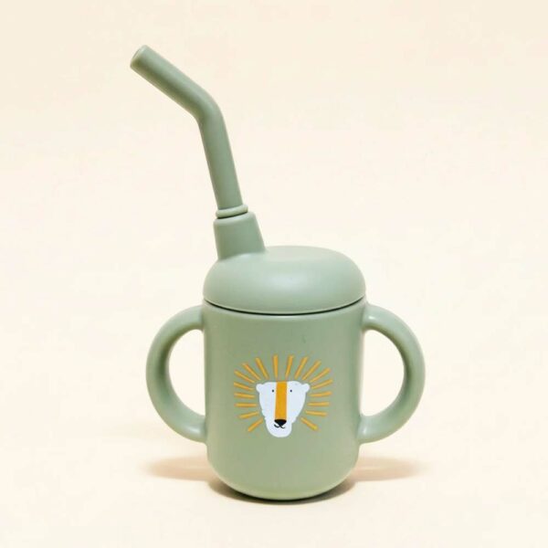 Khaki Straw Learning Glass