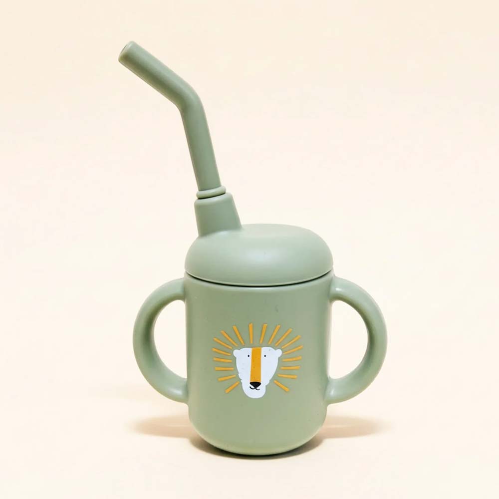 Khaki Straw Learning Glass
