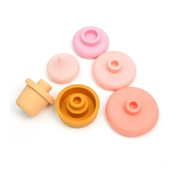 Glace empilable silicone - rose