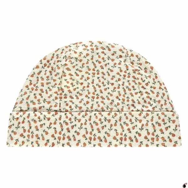 Bonnet bébé fleuri