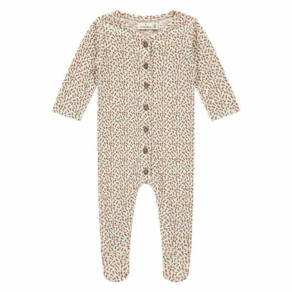 Pyjama bébé long fleuri