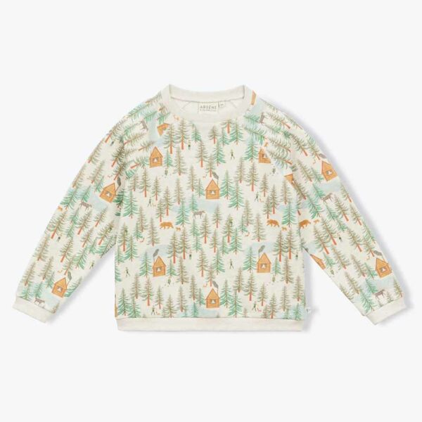 Sweat molleton forêt bio