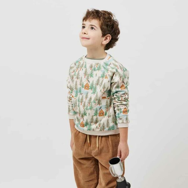 Sweat molleton forêt bio