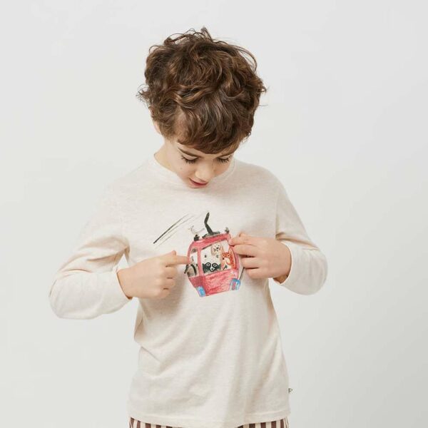 T-shirt télécabine bio