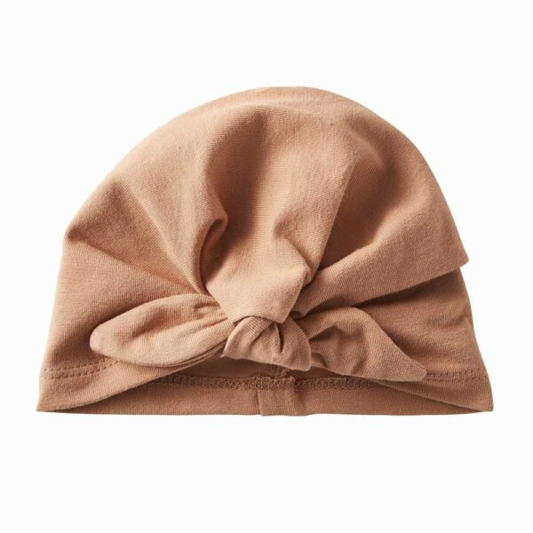 Bonnet turban cassonade
