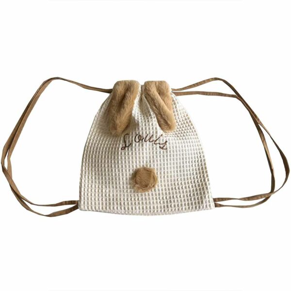 Sac à dos lapin ecru