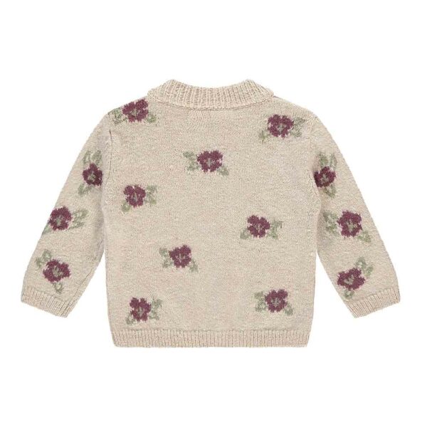 Pull bébé à fleurs