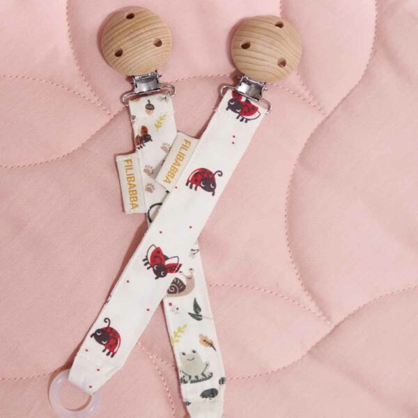 Attache-lolette clip bois Lucky