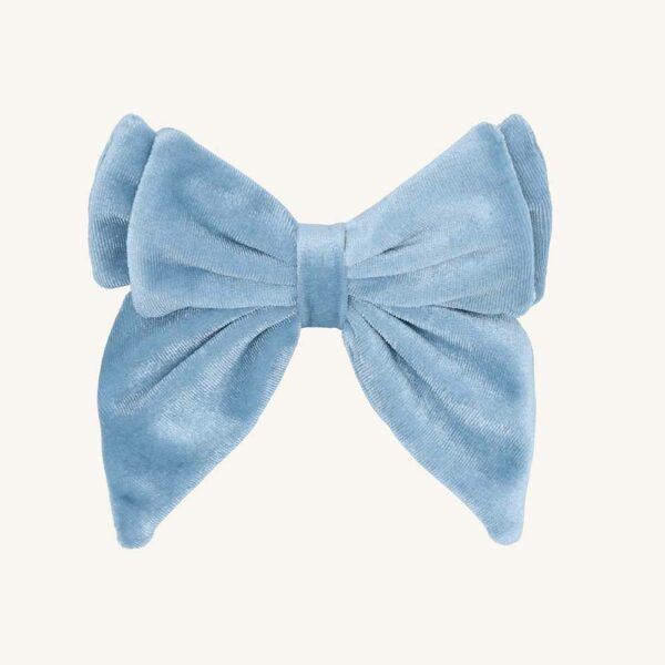 Grande barrette noeud velours