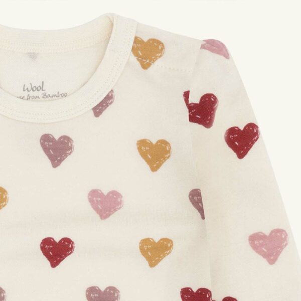 Body laine/bambou Hearts