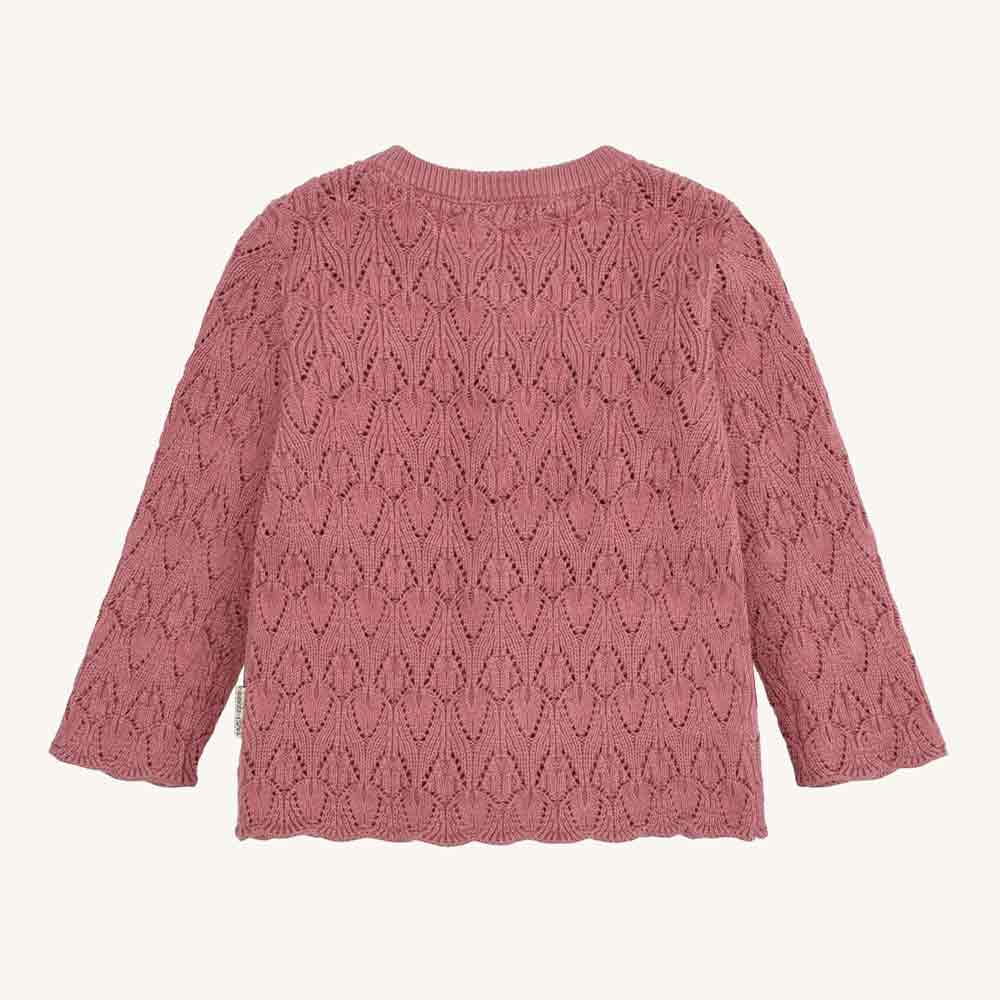 Cardigan bébé Cilja framboise – Image 2