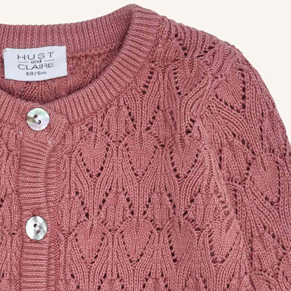 Cardigan bébé Cilja framboise – Image 3