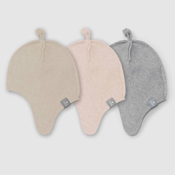 Bonnet bébé uni en polaire fine