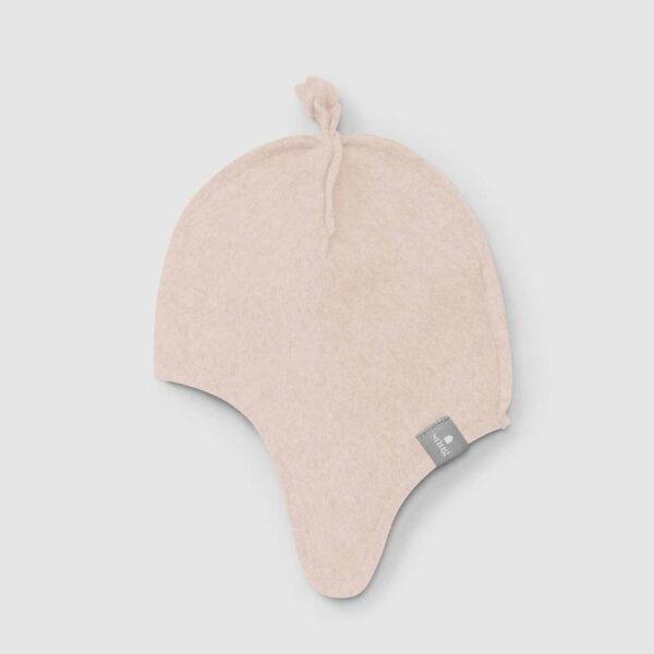 Bonnet bébé uni en polaire fine