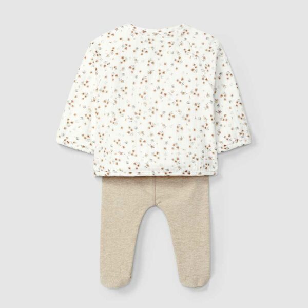Ensemble bébé 2 pièces cache-coeur