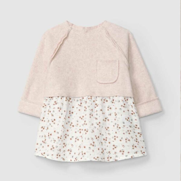 Robe bébé bi-matière polaire