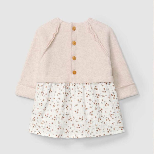 Robe bébé bi-matière polaire