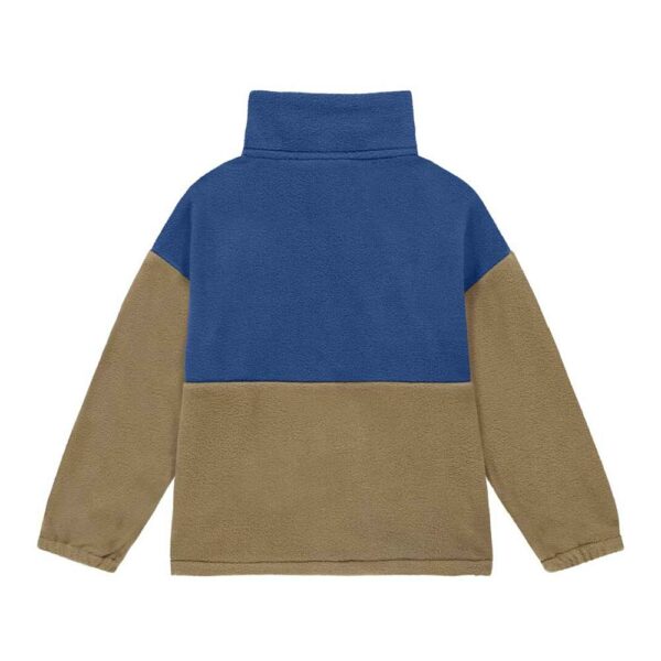 Fleece sweatshirt with collar