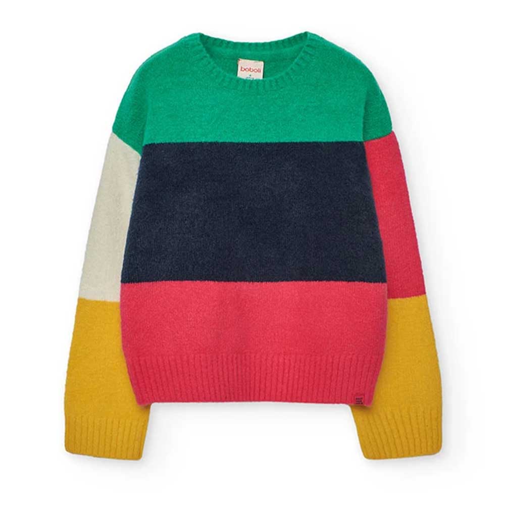 Multicolored striped sweater