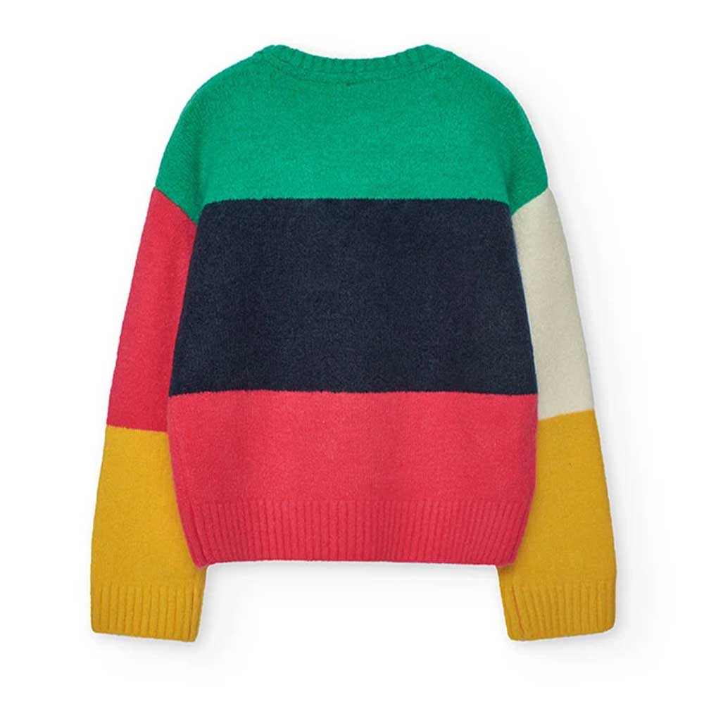 Multicolored striped sweater - Image 3