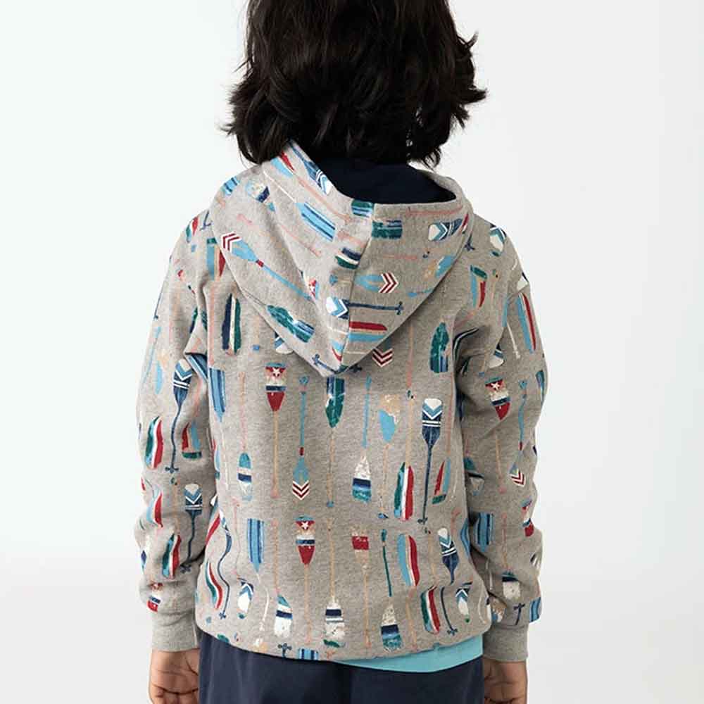 Sweat à capuche imprimé rames – Image 3