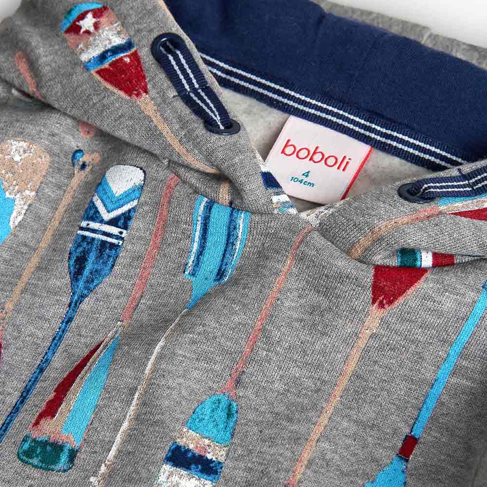 Sweat à capuche imprimé rames – Image 4