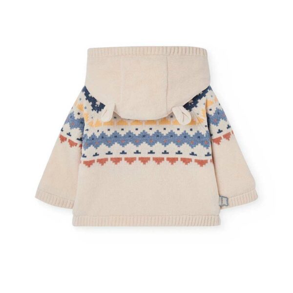 Knitted baby jacket