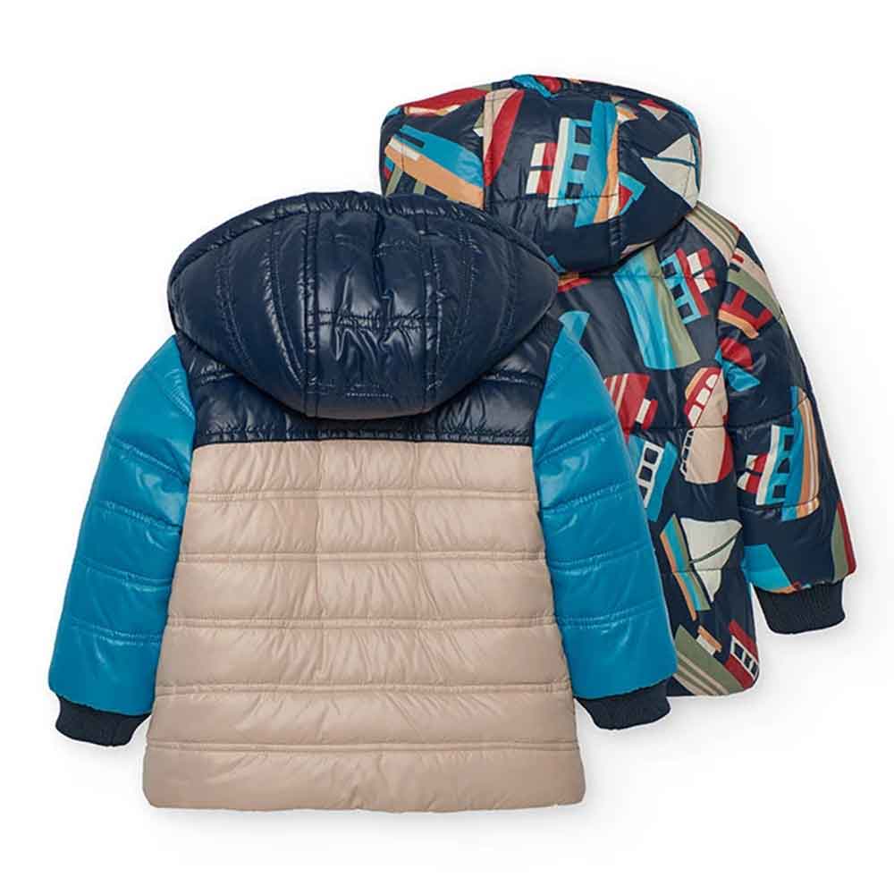 Veste réversible imprimé bateaux – Image 3