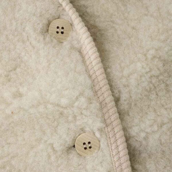 Sleeveless wool cardigan