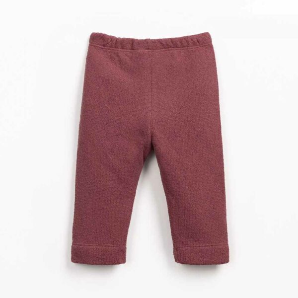 Legging en maille bébé prune